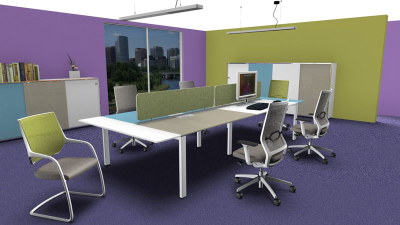 Esempio di colori pastello per ufficio